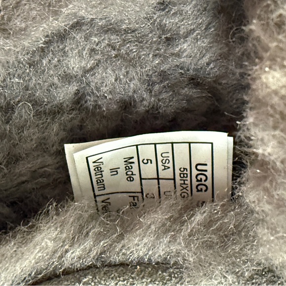 Ugg Bella II UGGplush Lined Moc Slipper Charcoal Grey 5US - Picture 6 of 6